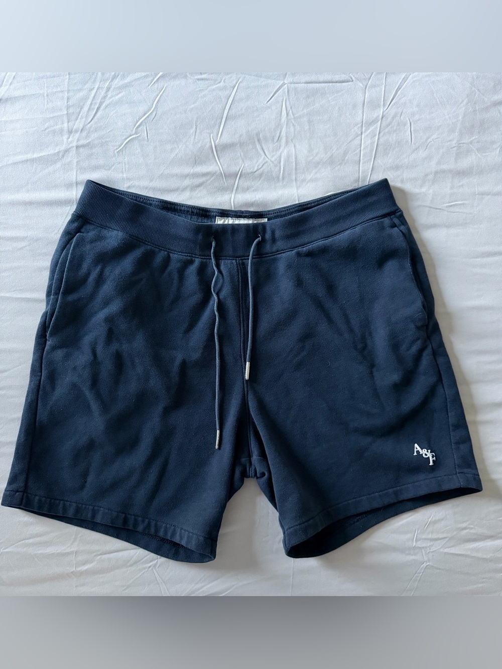 Abercrombie & Fitch Soft A&F Fleece Navy Blue Lounge Sweat Shorts Medium M